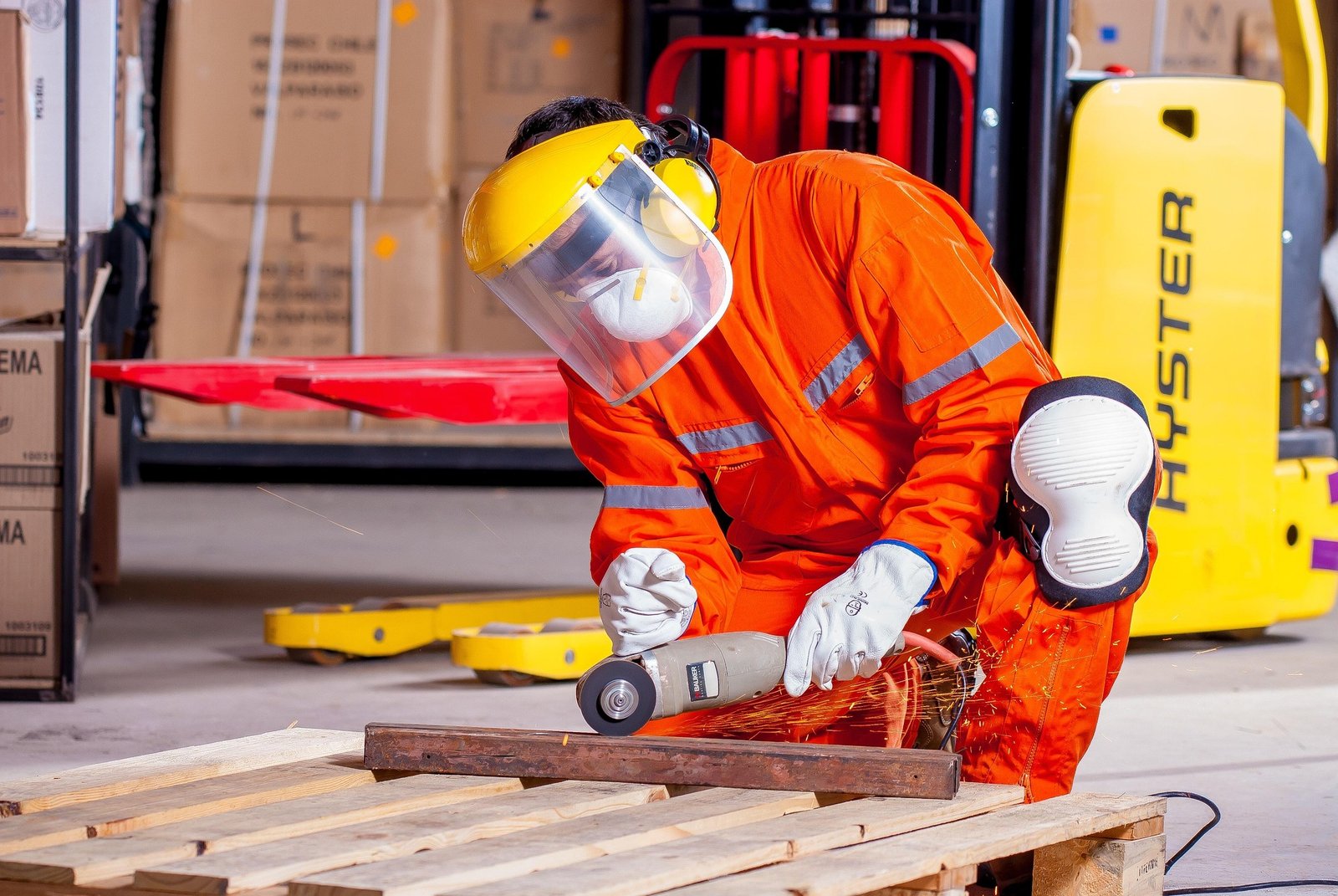 Photo: workers in PPE on site