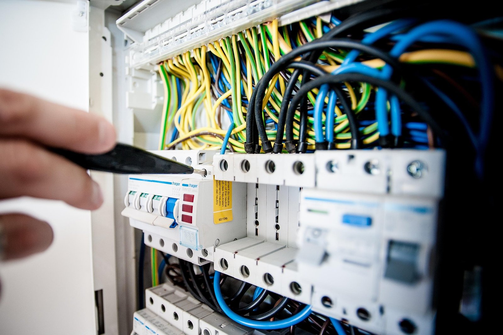 Photo: electrical works